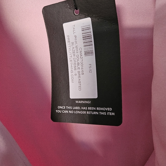 Tall Pink Blazer Dress - Picture 5 of 5